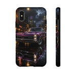 67 GTO Phone Case Purple, Rainy City Night Muscle Car Tough Cover