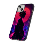 Neon Geisha Silhouette Phone Case | Tough Cover