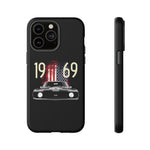 1969 Camaro SS American Flag Tough Phone Case Cover Gift Art
