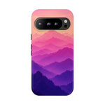 Pastel Mountain Haze Vaporwave Art Tough Phone Case
