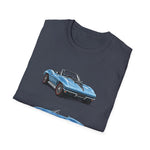 Blue Classic 1967 Corvette Convertible T-Shirt | Sports Car Illustration