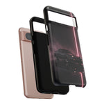 FC RX-7 Pink Neon Fog Column Tough Case