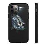 Tarpon Fishing Phone Case, Saltwater Portrait Black Cover, Gift