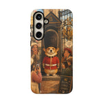 Corgi Royal Guard phone case | Cute British corgi soldier illustration