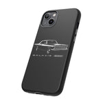 Vintage Galaxie 500 Phone Case | Classic Car Illustration, Black