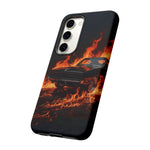 Black Charger Classic Muscle Flames Tough Phone Case Cover Gift