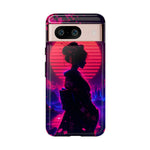 Neon Geisha Silhouette Phone Case | Tough Cover