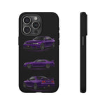 Purple R33 Skyline GTR JDM Sports Car Phone Case Tough Multi View