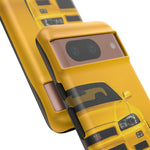 Yellow Skyline Phone Case, R34 GTR 90s JDM Legend Tough Cover for Men Gift