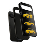 Yellow S2000 Convertible Sports Car Tough Phone Case Multi View