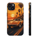 Orange Corvette C3 Stingray Sunset Palms Phone Case