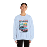 Miami Drifting 240SX Crewneck Sweatshirt JDM Vaporwave Retro Car Art