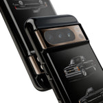 Black Silverado Classic Pickup Tough Phone Case for Chevy Truck Fans