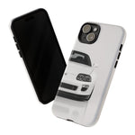 White MK4 Supra Phone Case, Retro 90s JDM Tough Cover for Car Enthusiasts