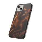 Burmese Golden Sable Portrait Art Tough Phone Case