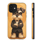 Schnauzer Mustache Boss Phone Case Funny Dog Lover Gift
