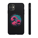 Great Dream Wave Circular Badge Vaporwave Phone Case – Japanese Aesthetic