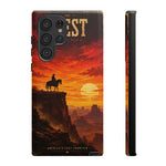 Western Sunset Cowboy Phone Case | Rugged Protective Cover