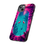 Neon Flamingo Pool Vaporwave Art Tough Phone Case