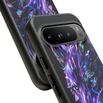 Holographic Wolf Phone Case, Fractured Prism Iridescent Cover