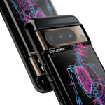 Neon Anatomical Skeleton Phone Case | Internal Displacement Art