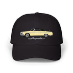1964 Impala Convertible Dad Hat Classic Car Cap Adjustable Yellow Lowrider