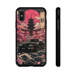 Black 300ZX Phone Case, Cherry Blossom Torii Art Tough Cover