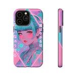 Neon Cyber Geisha phone case | Tough Case