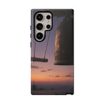 Temple Bell Sunset Phone Case Japan Zen Tough Case