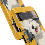 Sheepdog Hair Flip Phone Case Funny Dog Lover Gift