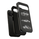 Silver Hakosuka Skyline Classic Sports Car Tough Phone Case for JDM Fans