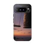 Temple Bell Sunset Phone Case Japan Zen Tough Case