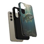 Largemouth Bass Phone Case, Sunlit Underwater Tough Cover, Gift