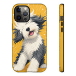 Sheepdog Hair Flip Phone Case Funny Dog Lover Gift