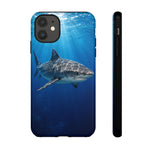 Tiger Shark Phone Case, Dappled Blue Water Tough Cover