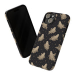 Vintage Ghost Pattern phone case | Halloween spooky stars design