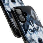 Siberian Husky Geometric Diamond Art Tough Phone Case