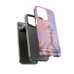 Praying Cherub Statue halo Vaporwave Aesthetic phone case