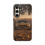 240Z Phone Case, Gold Classic JDM Sports Car Golden Hour Dusk Cover