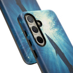 Barracuda Silhouette Phone Case, Sunlit Marine Art Tough Cover