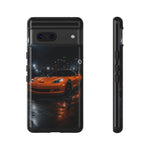 Orange C6 Neon Car Meet Tough Phone Case
