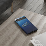 Yellowfin Tuna Phone Case, Deep Blue Water Tough Cover, Gift