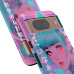 Neon Cyber Geisha phone case | Tough Case