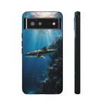 Cobia Reef Phone Case, Shaft of Light Ocean Fishing Tough Cover