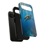Sea Turtle Ocean Scene phone case | underwater marine life tough cover