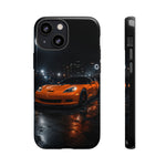 Orange C6 Neon Car Meet Tough Phone Case
