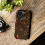 Tabby Cat on Christmas Tree phone case | Tough Case