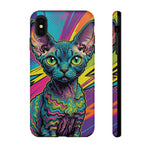 Devon Rex Cat Elf Pixie Pop Art Tough Phone Case