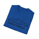 1969 Cutlass Black Outline Silhouette Emblem Classic Car T-Shirt Fan Gift