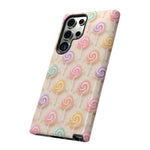 Pastel Swirl Lollipops Tough Case | Candy Pattern Phone Cover